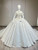 Luxury White Tulle Sequins Beading Wedding Dress