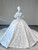 White Satin Off the Shoulder Wedding Dress