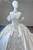 White Satin Off the Shoulder Wedding Dress
