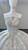White Tulle Sequins Strapless Beading Wedding Dress
