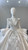 Ivory White Satin Long Sleeve Beading Wedding Dress