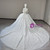 White Sequins Strapless Beading Wedding Dress
