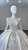 White Satin Long Sleeve Beading Wedding Dress