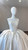 Beige White Satin Strapless Beading Wedding Dress