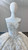 White Satin Strapless Beading Wedding Dress