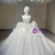 White Tulle Strapless Beading Flower Wedding Dress