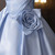 Blue Satin Off the Shoulder Pleats Homecoming Dress