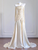 Champagne Pleats Strapless Prom Dress