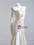 Champagne Pleats Strapless Prom Dress