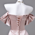 Pink Satin Off the Shoulder Prom Dress