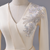 Apricot Long Sleeve V-neck Appliques Beading Prom Dress
