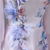 Pink Purple Long Sleeve Flower Prom Dress