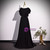 Fashion Black Sleeve Prom Dress