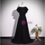 Fashion Black Sleeve Prom Dress