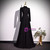 Black Long Sleeve High Neck Prom Dress