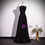 Black Scoop Neck Beading Prom Dress