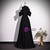 A-Line Black Halter Beading Prom Dress