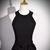 Black Halter Sleeveless Prom Dress