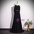 Black Scoop Neck Beading Prom Dress