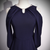 Navy Blue Scoop Neck Beading Prom Dress