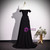 Black Off the Shoulder Bow Prom Dress