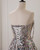 Silver Sequins Strapless Beading Prom Dress