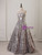 Silver Sequins Strapless Beading Prom Dress