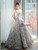 Silver Sequins Strapless Beading Prom Dress