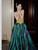 Green Halter Backless Prom Dress