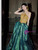 Green Halter Backless Prom Dress