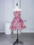 Fuchsia Sequins Strapless Bow Prom Dress