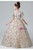 Champagne Sequins Puff Sleeve Beading Flower Girl Dress