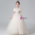Champagne Tulle Sequins Beading Flower Girl Dress