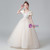 Champagne Tulle Sequins Beading Flower Girl Dress
