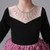 Pink Rose Flower Long Sleeve Flower Girl Dress