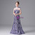 Purple Mermaid Sequins Flower Girl Dress