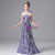 Purple Mermaid Sequins Flower Girl Dress