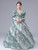 Green Sequins Long Sleeve Flower Girl Dress
