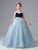 Blue Tassel Beading Flower Girl Dress