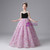 Light Purple Beading Flower Girl Dress