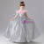 Silver Sequins Flower Flower Girl Dress