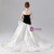 Black White Mermaid Bow Flower Girl Dress