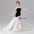 Black White Mermaid Bow Flower Girl Dress