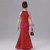 Red Mermaid Sequins Halter Flower Girl Dress