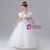 White Tulle Lace Appliques Flower Girl Dress