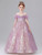 Purple Tulle Lace Flower Girl Dress