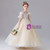 Champagne Tulle Puff Sleeve Flower Girl Dress