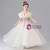 Champagne Tulle Lace Appliques Flower Girl Dress