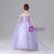 Purple Tulle Pleats Flower Girl Dress