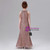 Khaki Mermaid Sequins Halter Flower Girl Dress